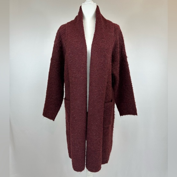 Anthropologie Brenna Boucle Longline Cardigan One Size Like New - Picture 5 of 11